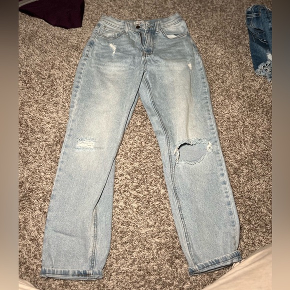 Cropped boyfriend jeans (vibrant) size 3/25 - Picture 1 of 3